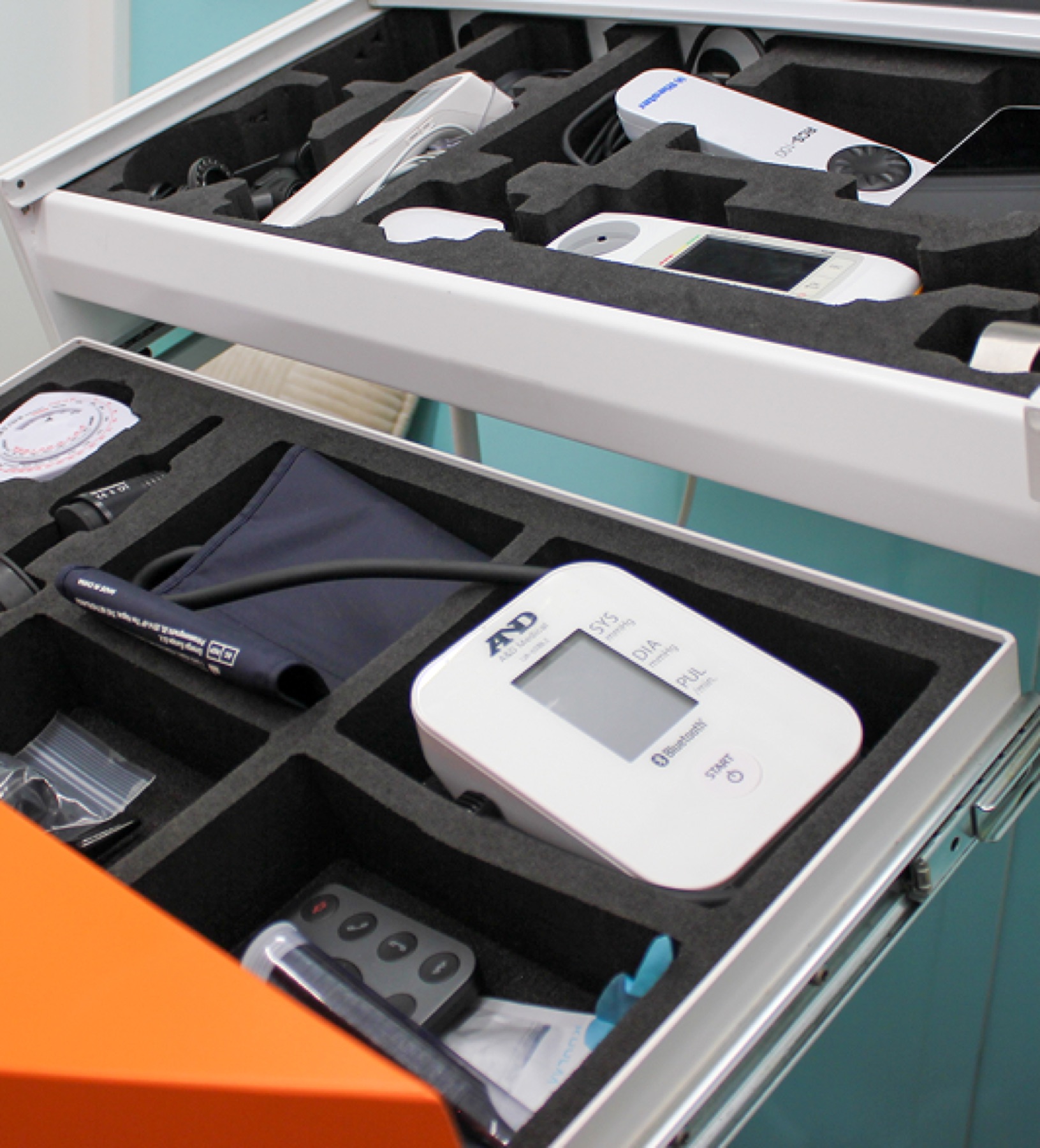 The connected medical devices in their drawer
